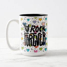 Fels für immer zweifarbige tasse