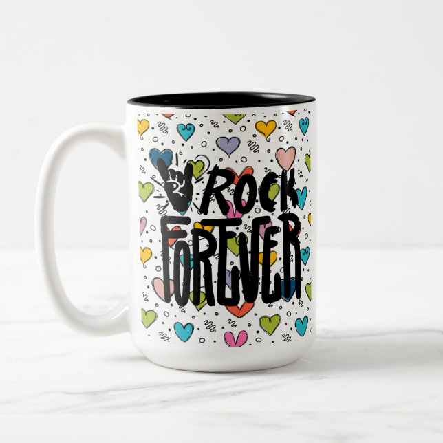 Fels für immer zweifarbige tasse (Links)