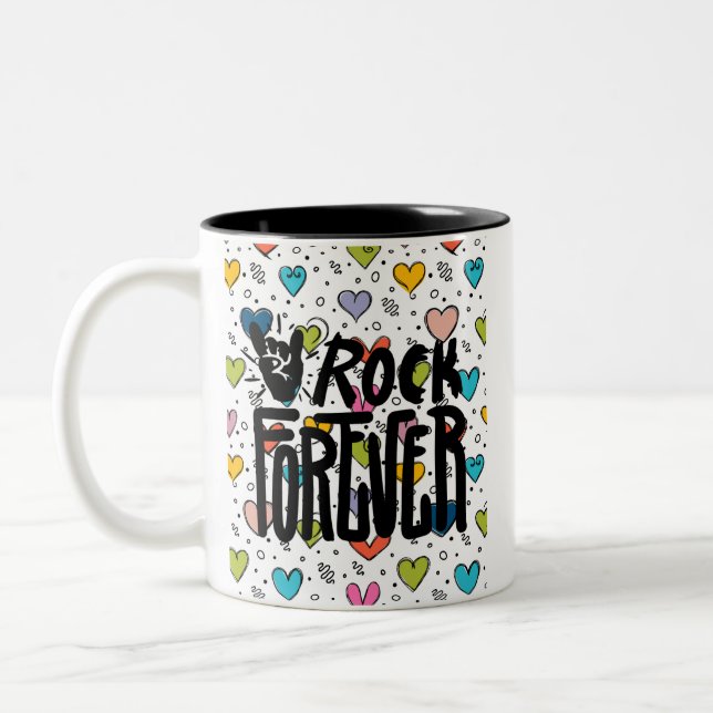 Fels für immer zweifarbige tasse (Links)