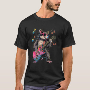 Fels-Opossum spielt Gitarre - Lustiges Gitarren-Op T-Shirt