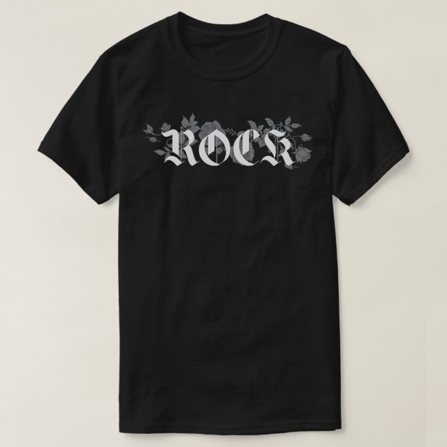 Felsblumendesign T-Shirt (Design vorne)