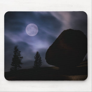 Felsbrocken im Mondlicht   Yosemite-Nationalpark Mousepad