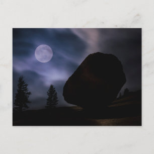 Felsbrocken im Mondlicht   Yosemite-Nationalpark Postkarte