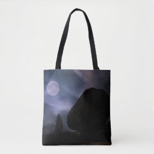 Felsbrocken im Mondlicht Yosemite-Nationalpark Tasche