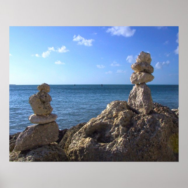 Felsen am Meer Poster (Vorne)