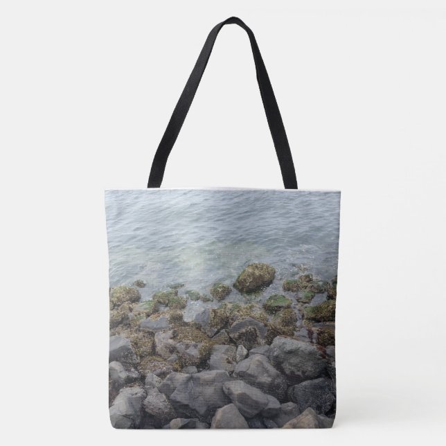 Felsen am Meer Tasche (Vorderseite)