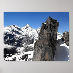 Felsen am Schilthorn Poster