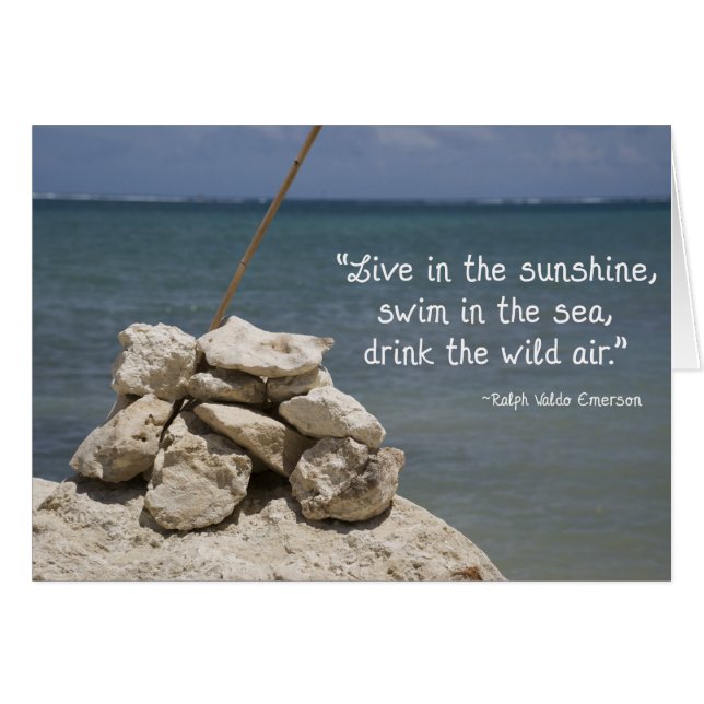 Felsen am Strand (Vorderseite (Horizontal))