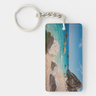 Felsen am Strand Cala Mariolu auf Sardinien, Itali Schlüsselanhänger