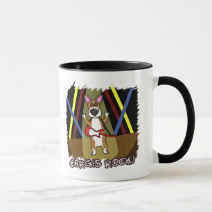 Felsen auf Pembroke-Walisercorgi-Tasse Tasse