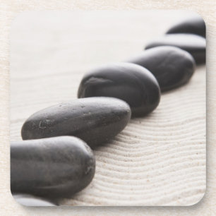 Felsen auf Sand Getränkeuntersetzer