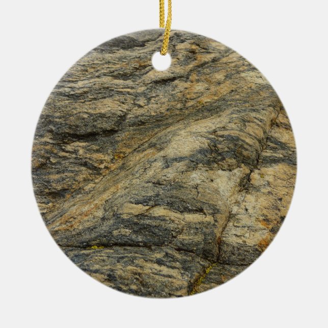 Felsen aus Joshua Tree Abstrakte Naturfotografie Keramikornament (Vorne)