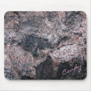 Felsen-Beschaffenheits-Pinkish kundenspezifischer Mousepad