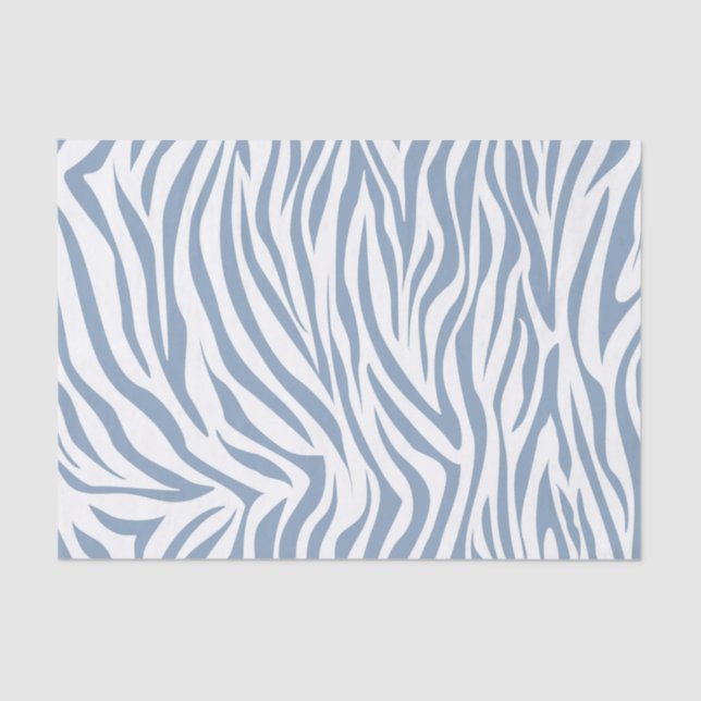 Felsen-blauer SafariZebra Seidenpapier (Vorderseite)