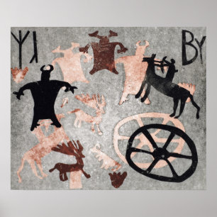 Felsen, der 1994 malt poster