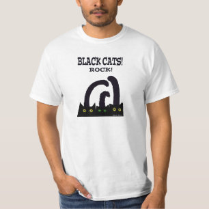Felsen der schwarzen Katzen T-Shirt