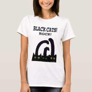 Felsen der schwarzen Katzen T-Shirt