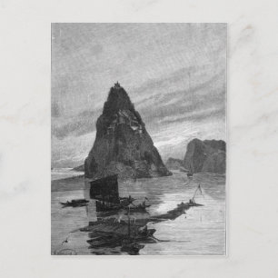 Felsen des kleinen Orphans am Yangtse Postkarte