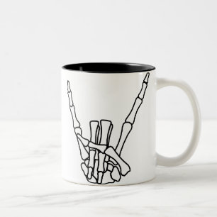 Felsen, Frieden Zweifarbige Tasse