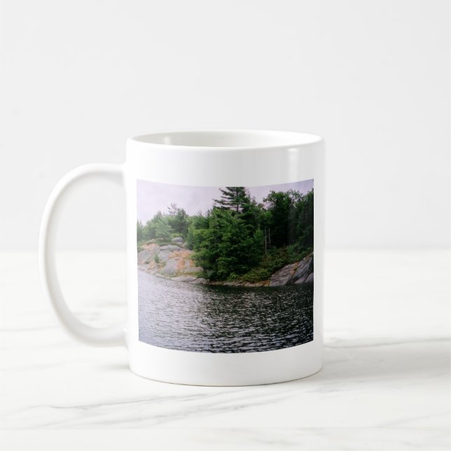 Felsen-Gesichts-Tasse Kaffeetasse (Links)