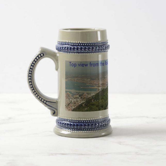 Felsen-Gipfel von Gibraltar Bierglas (Links)