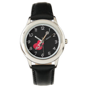 "Felsen-Gitarren" Entwurfsarmbanduhren Armbanduhr