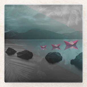 Felsen Glasuntersetzer