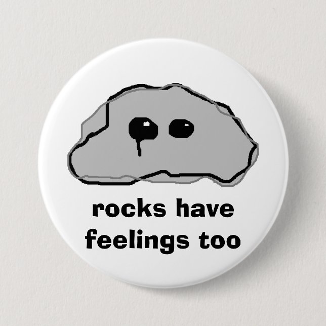 Felsen haben Gefühle auch Button (Vorderseite)