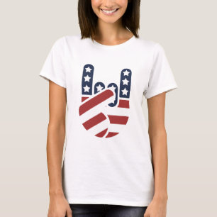 Felsen-Hand USA T-Shirt