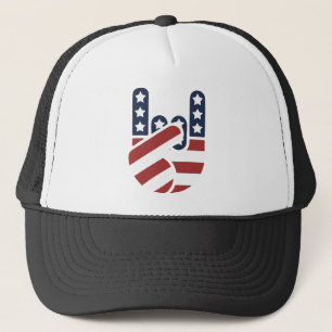 Felsen-Hand USA Truckerkappe