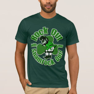 Felsen heraus mit Ihrem Kleeblatt heraus T-Shirt