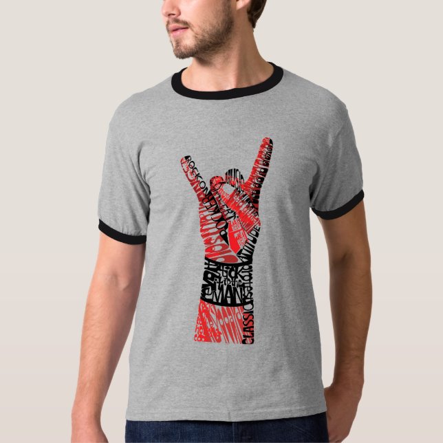 Felsen-Hörner T-Shirt (Vorderseite)