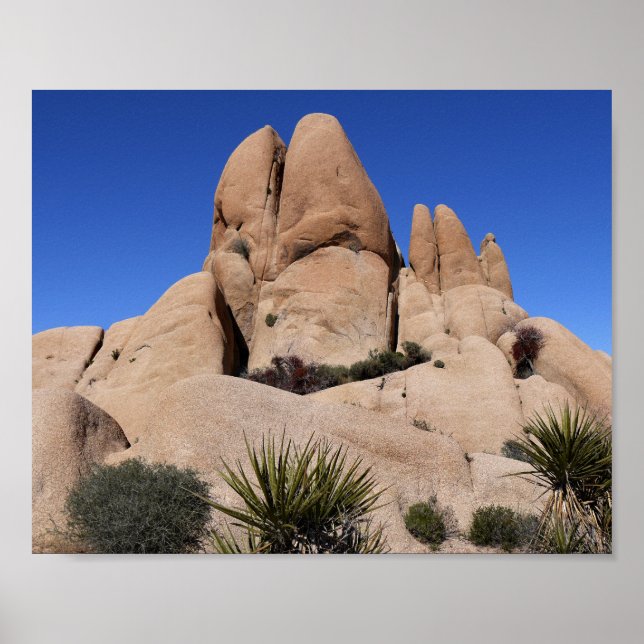 Felsen im Joshua-Tree-Nationalpark Poster (Vorne)