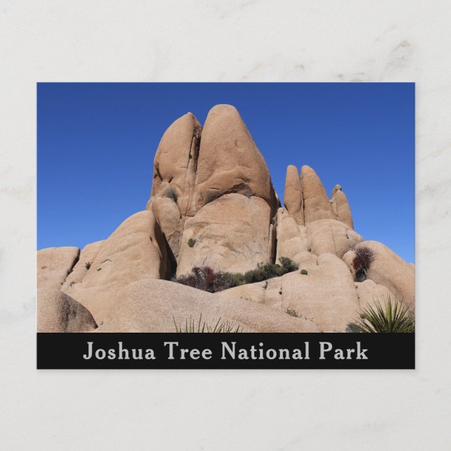Felsen im Joshua-Tree-Nationalpark Postkarte (Vorderseite)