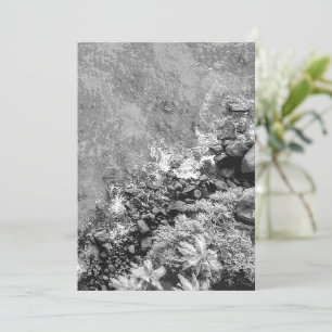 Felsen im Meer, Ansicht von oben 2 Dankeskarte