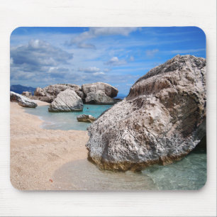 Felsen in Cala Mariolu setzen in Sardinien Mousepad