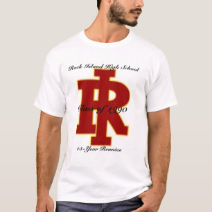 Felsen-Insel-Highschool 15 Jahr-Wiedersehen T-Shirt