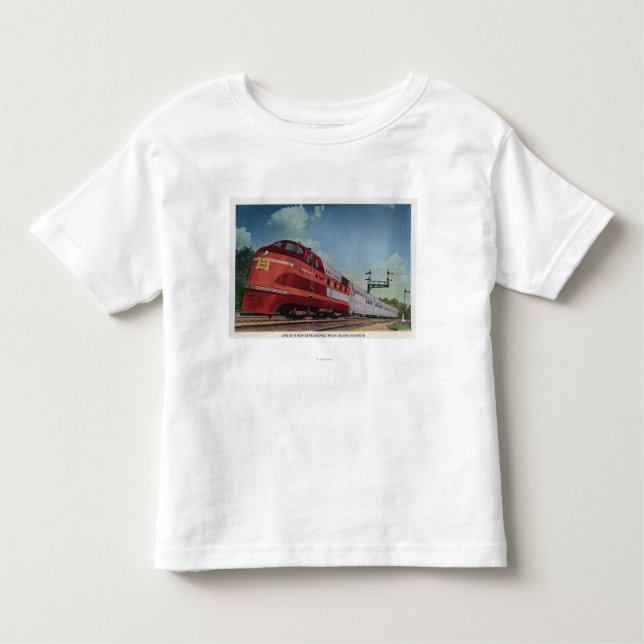 Felsen-Insel RocketStreamlined Zug Kleinkind T-shirt (Vorderseite)