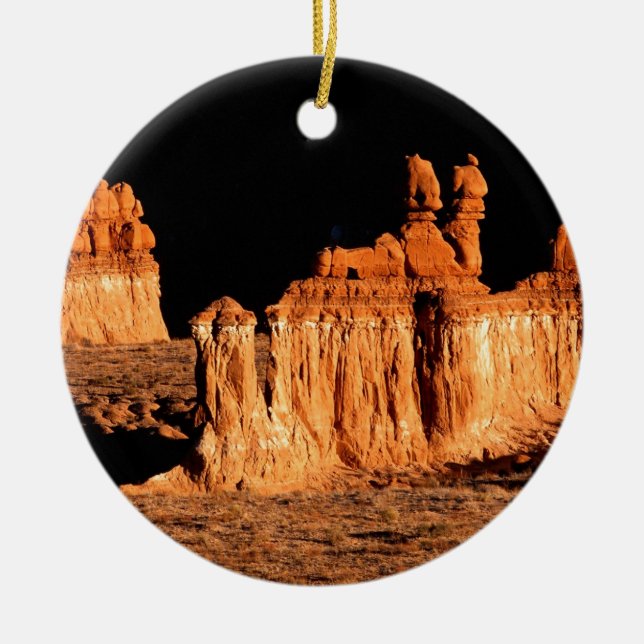 Felsen-Kobold-Tal Utah Keramik Ornament (Vorne)