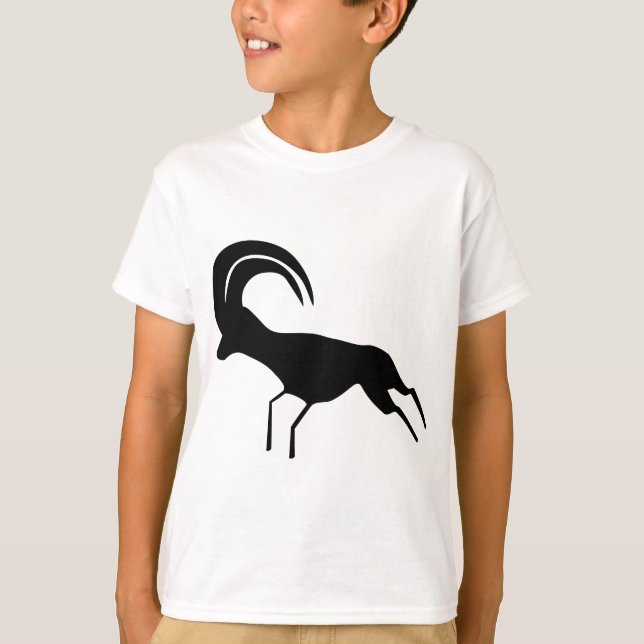 Felsen-Kunst-Saharaantilope T-Shirt (Vorderseite)
