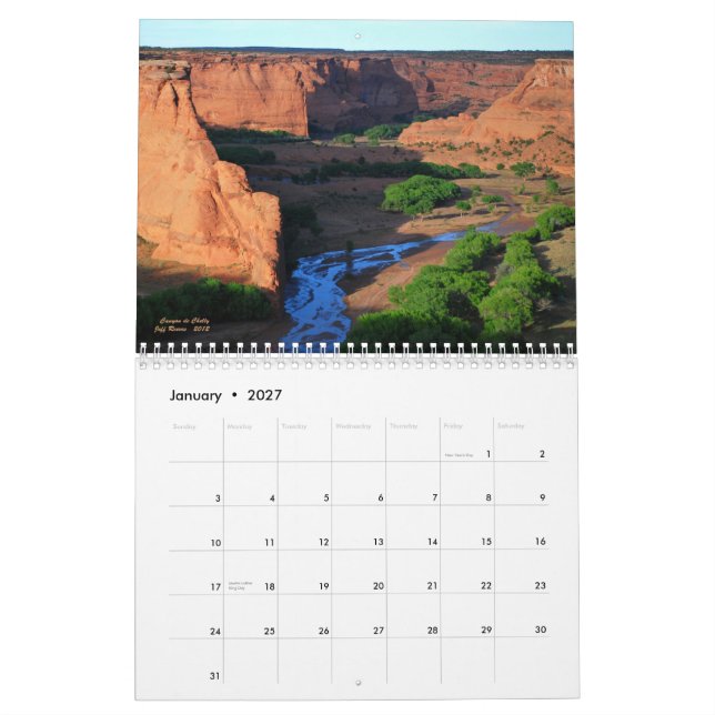 Felsen-Land _2013 Arizonas roter Kalender (Jan 2027)
