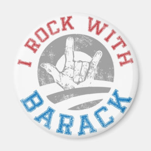 Felsen mit Barack Magnet