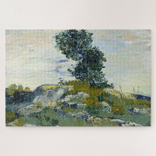 Felsen mit Eiche, Van Gogh Ölmalerei (Horizontal)