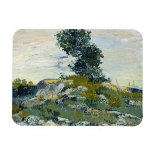 Felsen mit Eiche, Van Gogh Ölmalerei Magnet