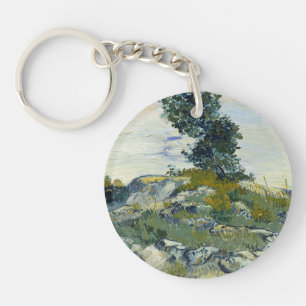 Felsen mit Eiche, Van Gogh Ölmalerei Schlüsselanhänger