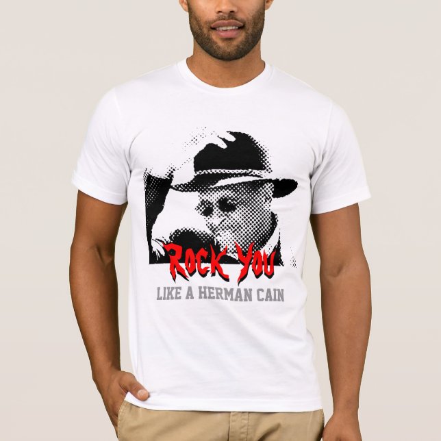 Felsen mögen Sie einen Herman Kain T-Shirt (Vorderseite)