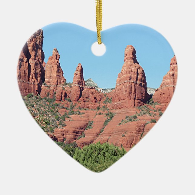 Felsen nähern sich Sedona, Arizona, USA 2 Keramikornament (Vorne)