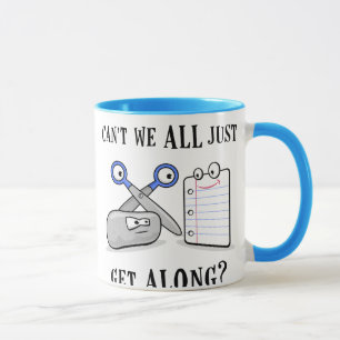 Felsen-Papier-Scheren Tasse