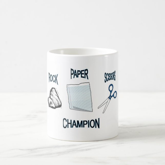 Felsen-Papier Scissor Meister Kaffeetasse (Mittel)