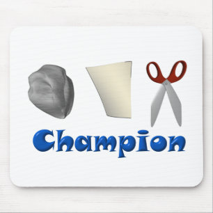 Felsen-Papierschere-Champion Mousepad